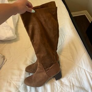 Target brown and suede tall boots